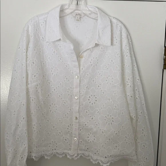 Lilly Pulitzer Singrid Eyelet Top - Picture 5 of 8